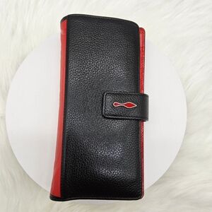 Christian Louboutin Paloma black and red wallet
